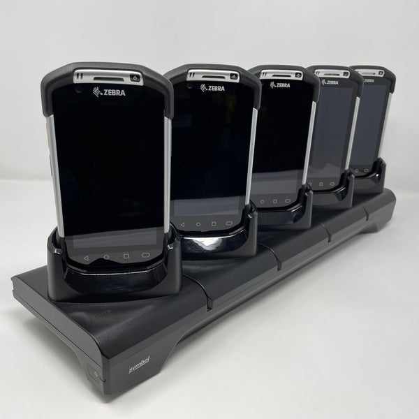 Lot of 5 Zebra TC75x With Cradle Mobile Barcode Scanner Android 6 Marshmallow