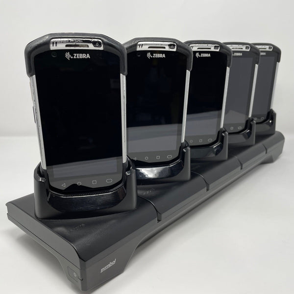 Lot of 5 Zebra TC70 Mobile Barcode Scanner With Cradle Android 4 KitKat